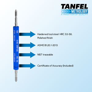 #0-80 UNF 2B Taper lock GO-NOGO Thread Plug Gauge | Tanfel Metrology