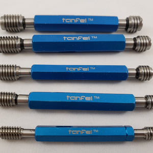 5 Piece Thread Plug Gauge Set.  GO NO-GO, Taperlock, UNC- 2B | Tanfel Metrology