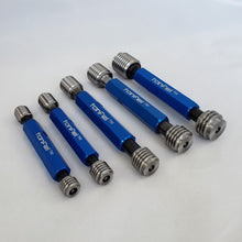Load image into Gallery viewer, 5 Piece Thread Plug Gage Set. 9/16 to 1&quot;, UNC- 2B, taperlock.  CERTIFIED