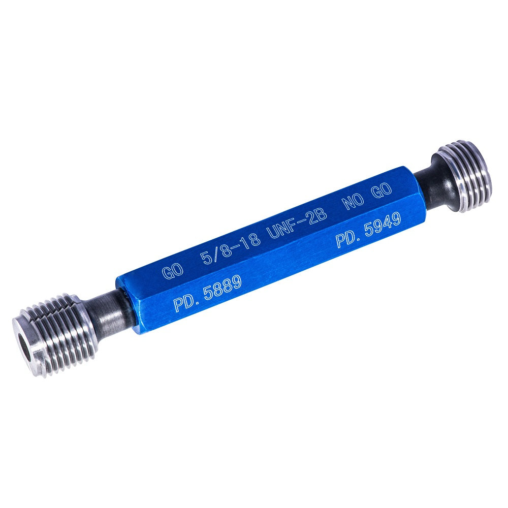 5/8-18 UNF 2B Go/No Go STEEL Taperlock Plug Gage w/handle 5/8-18 UNF 2B Go/No Go STEEL Taperlock Plug Gage w/handle
