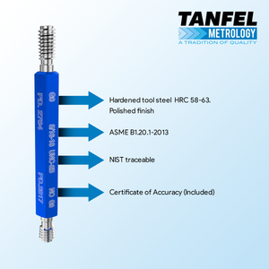 Certified thread plug gauge | Tanfel Metrology