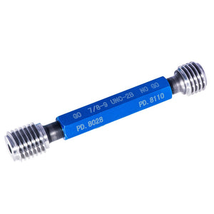 Tanfel 1/2-13 UNC-2B Taperlock Thread Plug Gage - GO/NOGO, Certified