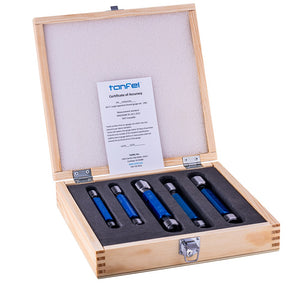 5 Piece Thread Plug Gage Set. 9/16 to 1", UNC- 2B, taperlock.  CERTIFIED
